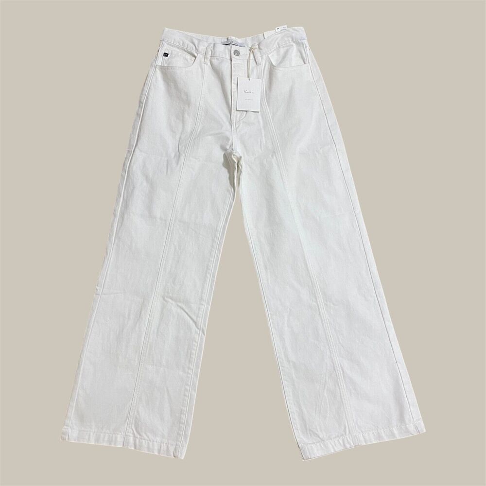 NWT KanCan Jeans Women's Size 11/29 White‎ Wide Leg